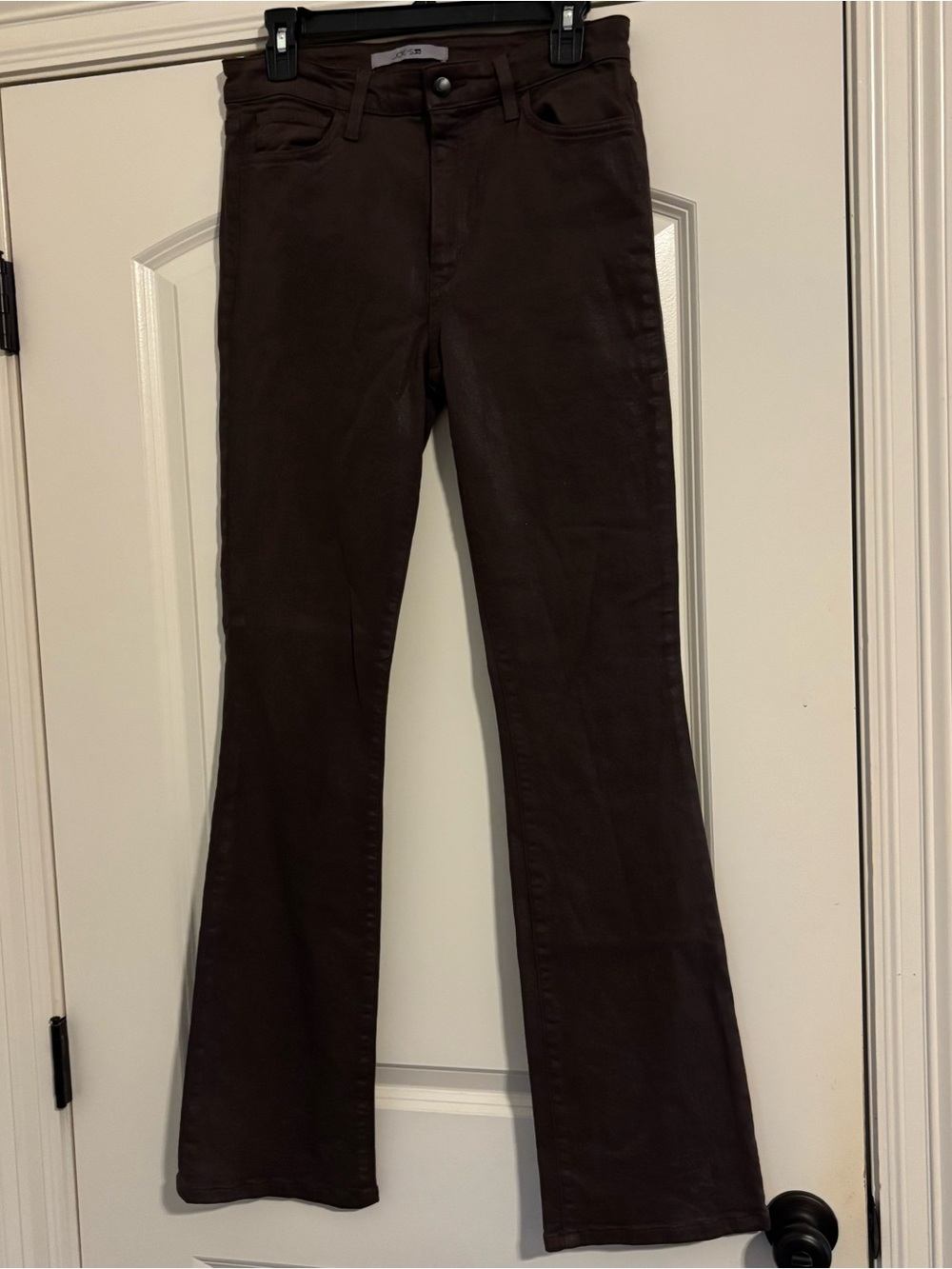 Joe's Jeans Dark Brown waxed Bootcut jeans women size 30